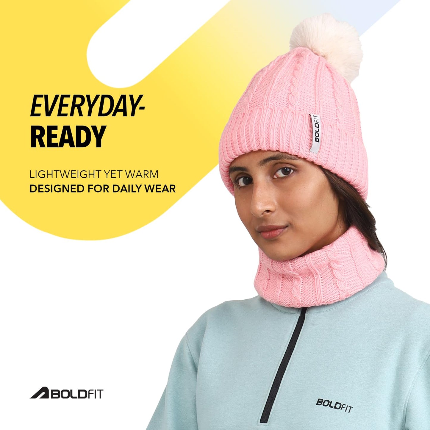 Boldfit Woolen Winter Cap for Women with Neck Warmer Soft Woolen Cap for Girls in Winter for Thermal Wear Stylish Warm Wear for Girls Woolen Garam Topaa Cap Branded Bennies Grey