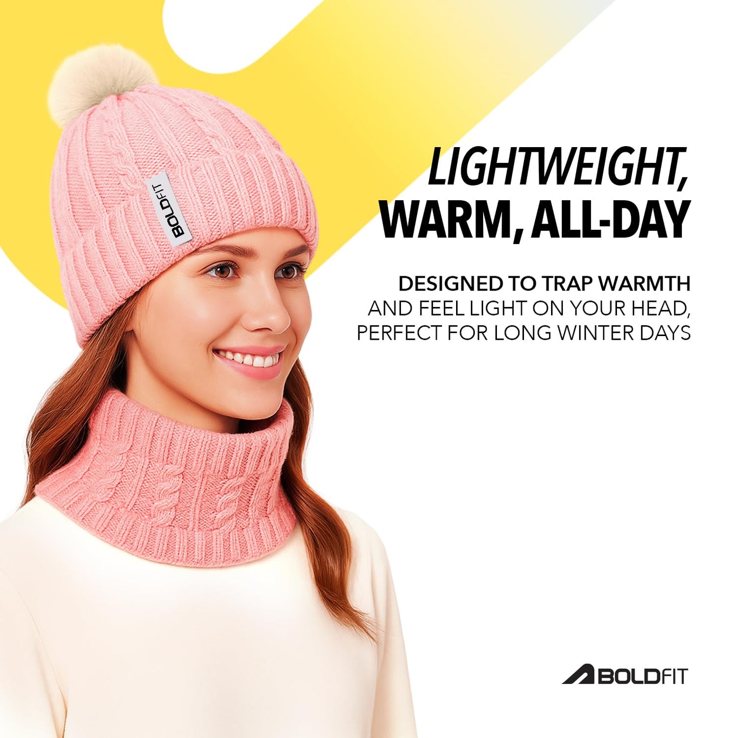 Boldfit Woolen Winter Cap for Women with Neck Warmer Soft Woolen Cap for Girls in Winter for Thermal Wear Stylish Warm Wear for Girls Woolen Garam Topaa Cap Branded Bennies Grey